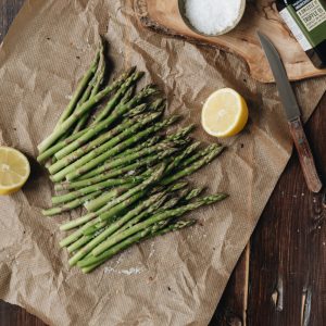 VE DAy Asparagus Lemon Salt Truffle Oil Paper Bag Brown