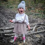 Muddy outdoors for poor Xanthe 
